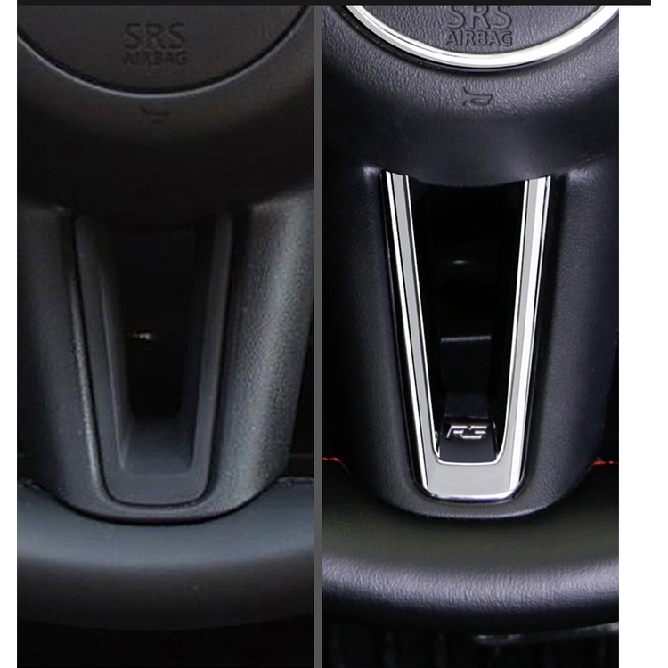 Vòng Dán Trang Trí Nút Điều Khiển Vô Lăng Xe Hơi Mazda 3 2020-2023 20-23 Mazda 3