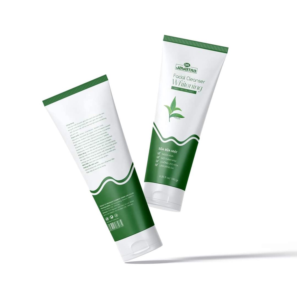 Sữa rửa mặt trà xanh Jawatra 180g