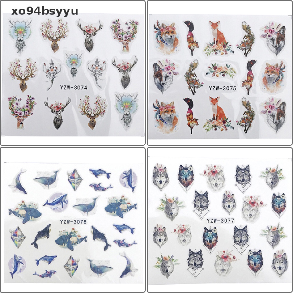 Bộ 2 Miếng Dán Trang Trí Móng Tay Nghệ Thuật Xo94Bsyu VN