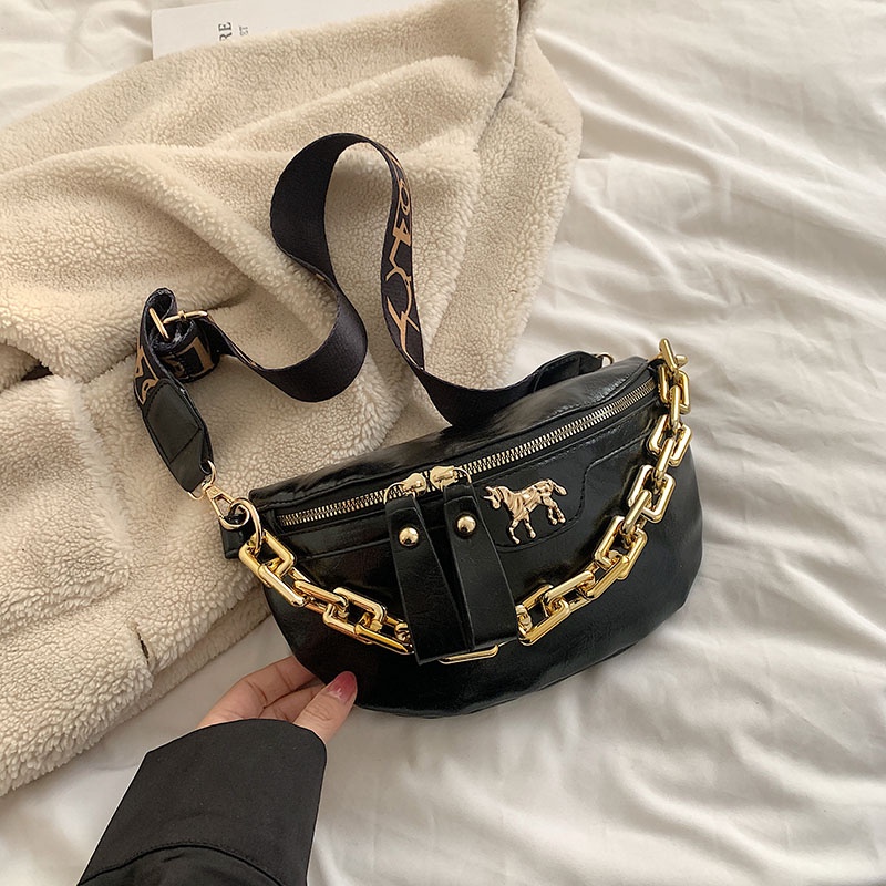 Túi Đeo Chéo Có Khóa Kéo Thời Trang Hàn Quốc Chất Lượng Cao