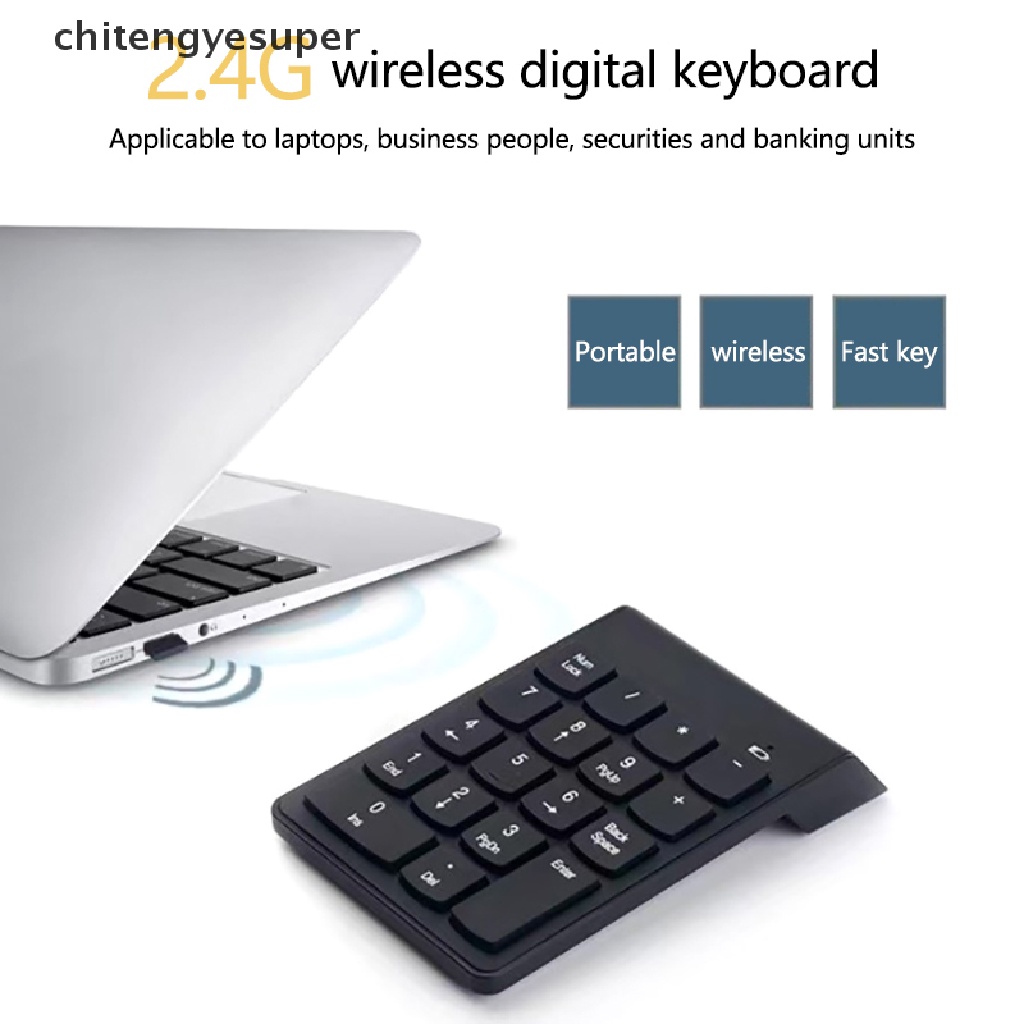 Bàn Phím Số Không Dây 2.4G 19 Phím Cho PC Laptop Etc Áo Khoác Thời Trang CGS Năng Động Cá Tính