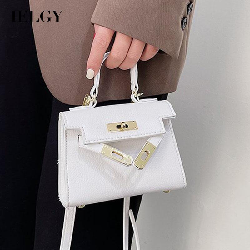 Túi Đeo Chéo Màu Sắc Tương Phản Thời Trang Cao Cấp Cho Nữ