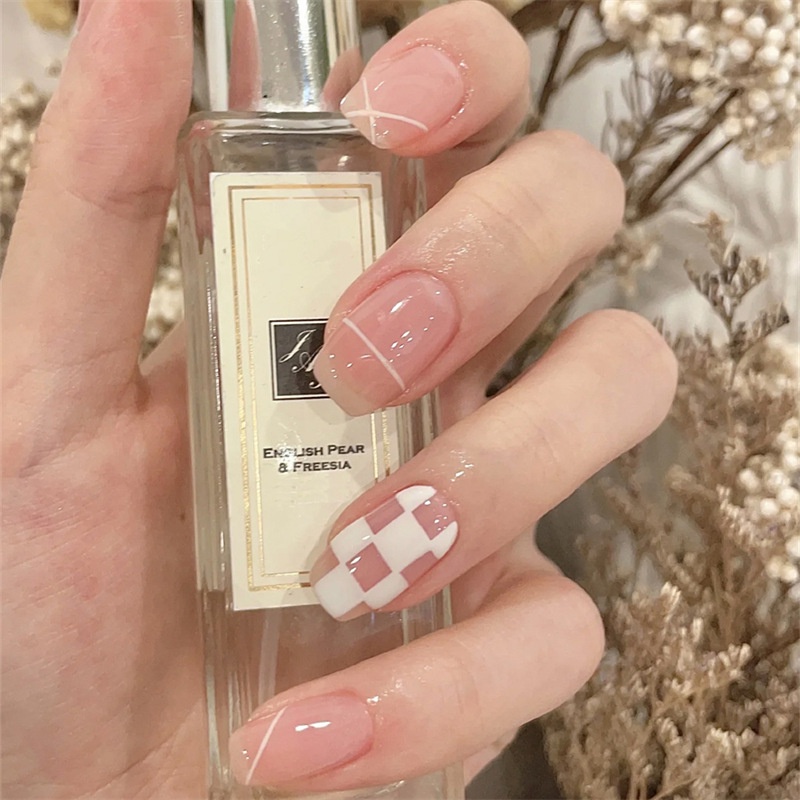 Móng giả Lyly PD01 bộ 24 móng tay giả rẻ thiết kế đẹp thời trang móng úp nailbox