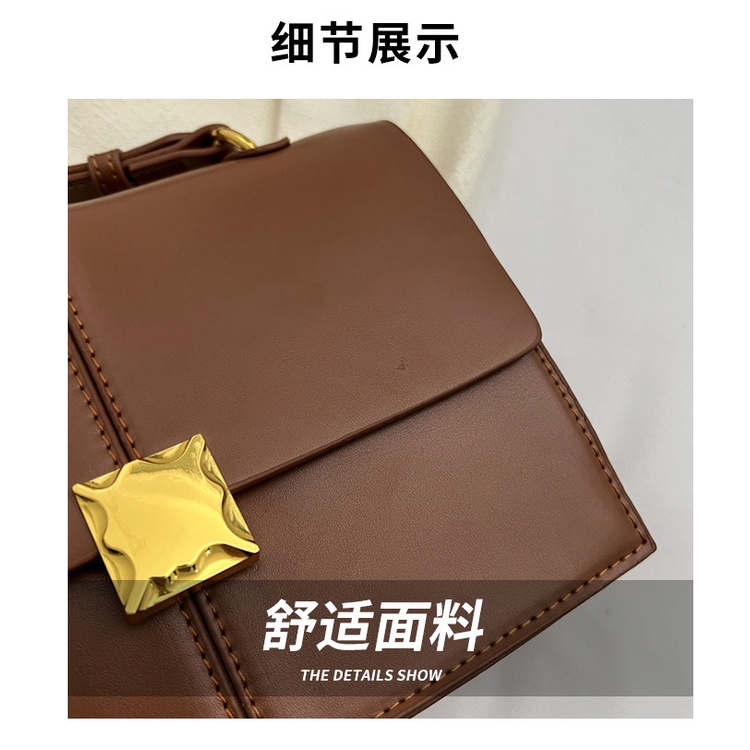 Túi Đeo JASMIN NOIR Chéo Vai Bằng Da PU Có Khóa Phong Cách Cổ Điển Dành Cho Nữ