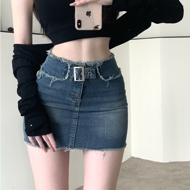 Chân váy jean Mini Phong Cách Hàn Quốc Thời Trang Cho Nữ