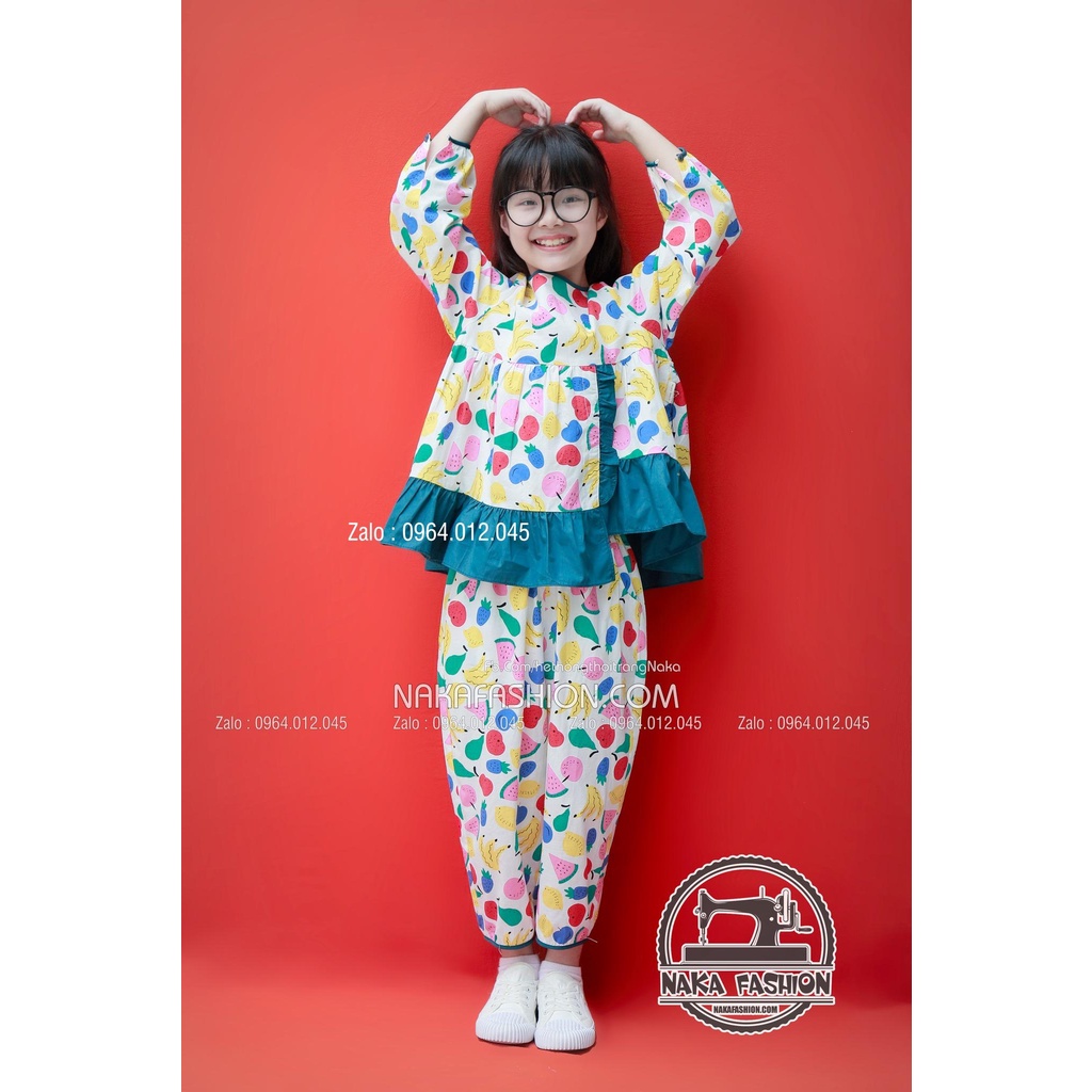 Bộ Đồ Bèo Lệch Dài Tay - MSP 2403b
