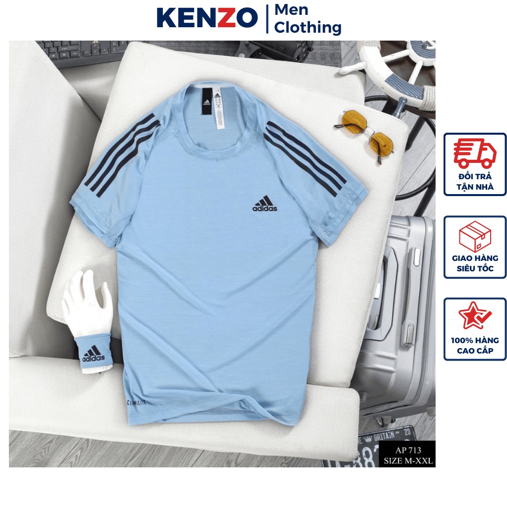 Áo phông nam Adidas nhiều màu cộc tay mặc nhà Hàng Cao Cấp Kenzo KN713 Áo thể thao nam thun lạnh bền đẹp nhiều màu 2023