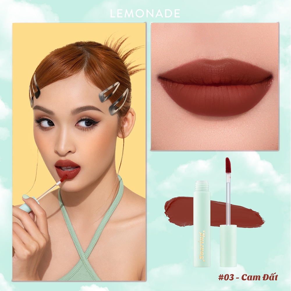 Combo TRỌN BỘ 5 Son kem lì nhẹ môi Lemonade Soaring Lipcream (5 cây x 3.7g)