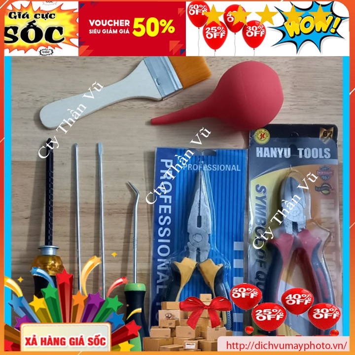 Bộ đồ nghề nạp mực máy in dùng cho anh em thợ bền đẹp giá rẻ chất lượng tốt Kholinhkienmayin