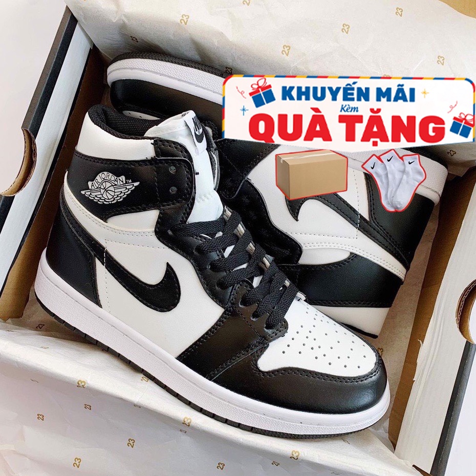 Giày JORDAN 1 PANDA CỔ CAO,Giày thể thao JODAN,Giày sneaker JD1 HIGH đen trắng cao mới nhất QUẢNG CHÂU