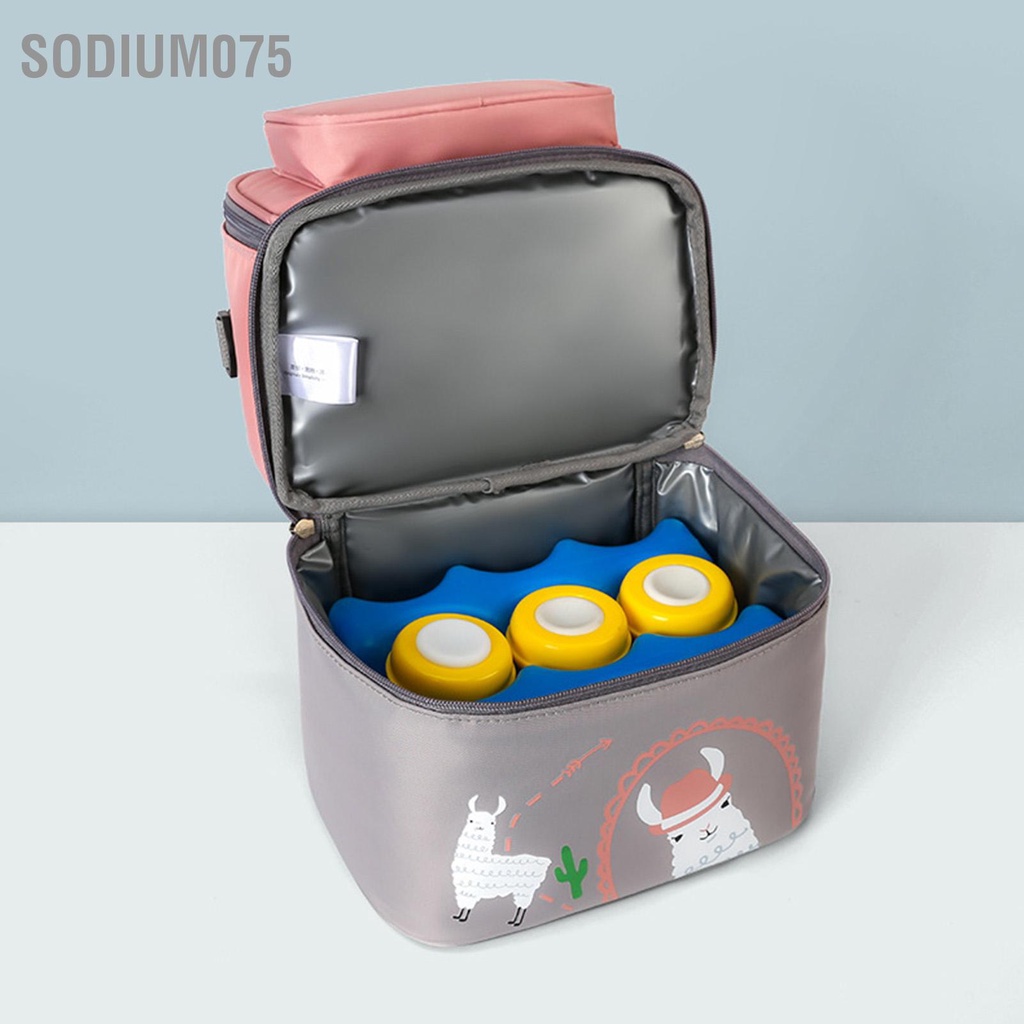Có thể bán buôn Túi Vận Chuyển Máy Làm Mát Sữa Mẹ Chống Nước Mềm Cách Nhiệt 2 Lớp Bình Hộp Đựng Cơm Ba Lô Sodium075 Hàng giao ngay