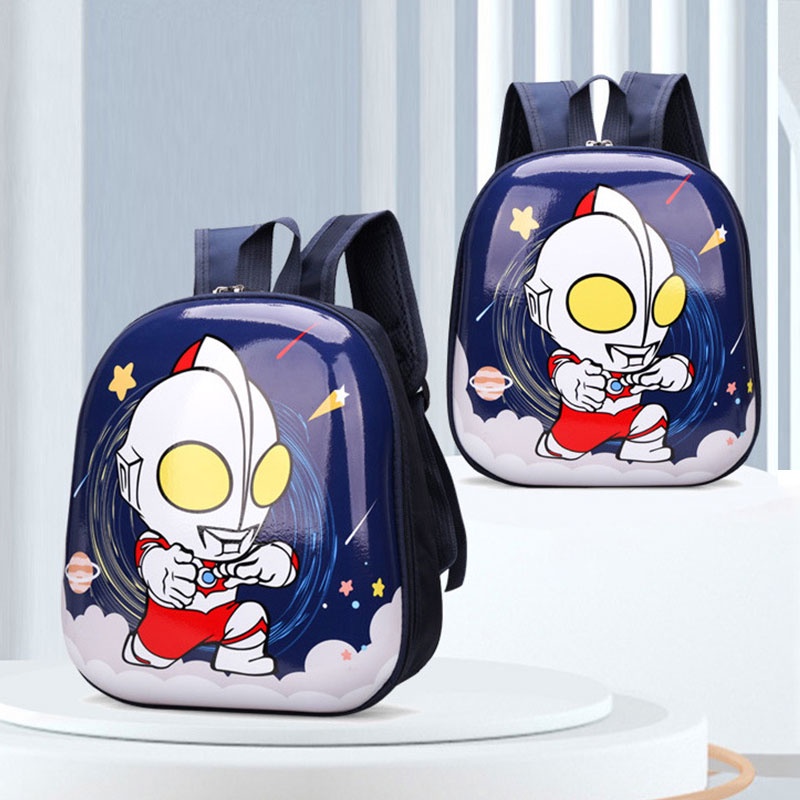 CATIMINI Ba Lô Đi Học Hình Quả Trứng Ultraman Nhỏ Nhắn Xinh Xắn Dành Cho Bé 2-6 Tuổi