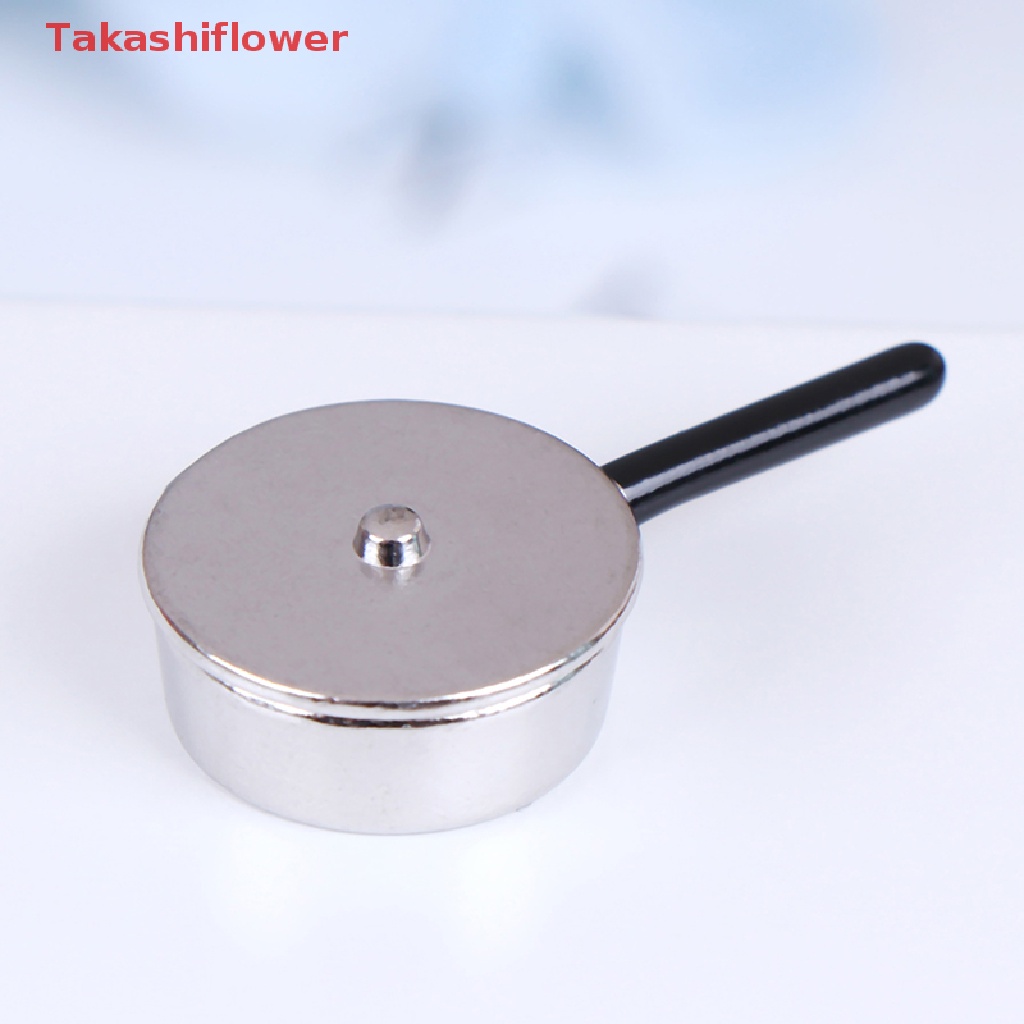 Set 4 Mô Hình Nồi Nấu Ăn Mini Bằng Kim Loại Tỉ Lệ 1: 12 Trang Trí Nhà Búp Bê