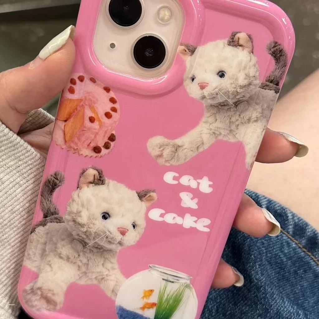 Ốp Điện Thoại TPU Silicone Mềm Trong Suốt Chống Sốc In Hình Mèo Cho IPhone 14 13 11 12 Pro XS Max X XR 7 8 Plus