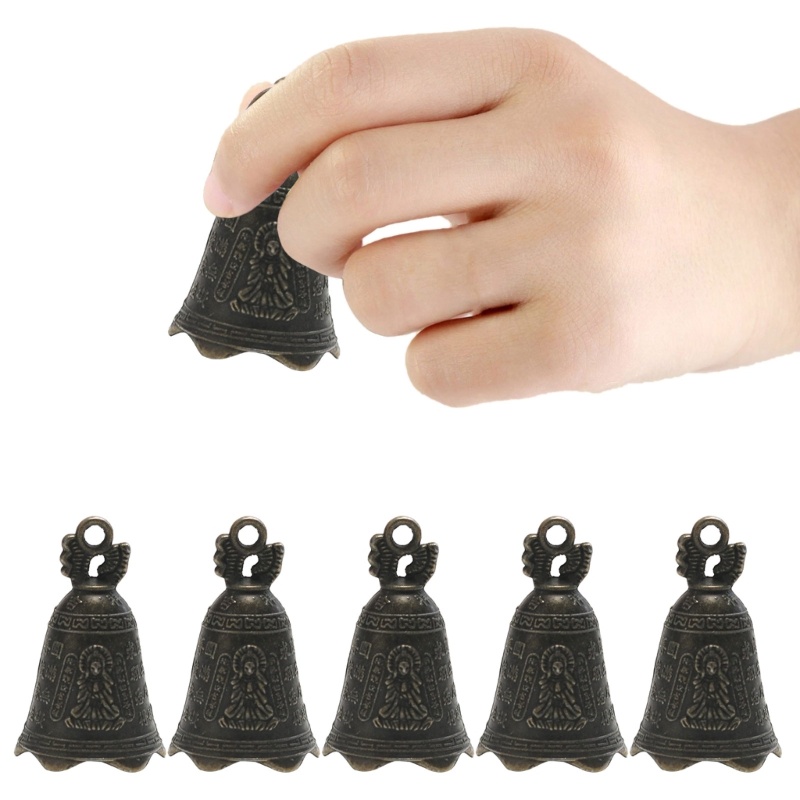 Mya 5x Retro Bells Mini-Jingle Bells DIY Chuông Gió Mặt Dây Trang Trí Chuông Sắt