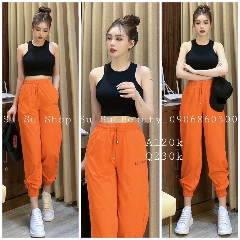 Áo ba lỗ croptop trơn nhiều màu ( len tăm )