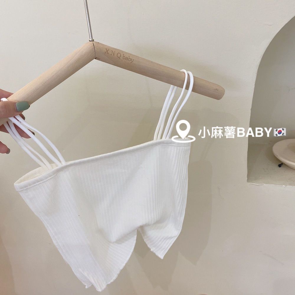 Áo Hai Dây Cotton Mỏng Màu Trơn Thoải Mái Phong Cách Phương Tây Mùa Hè Cho Bé Gái