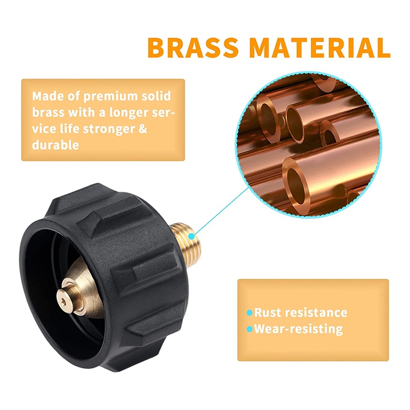 Bộ Chuyển Đổi Propane Với Đai Ốc Và Ren Ống 1 / 4 Inch