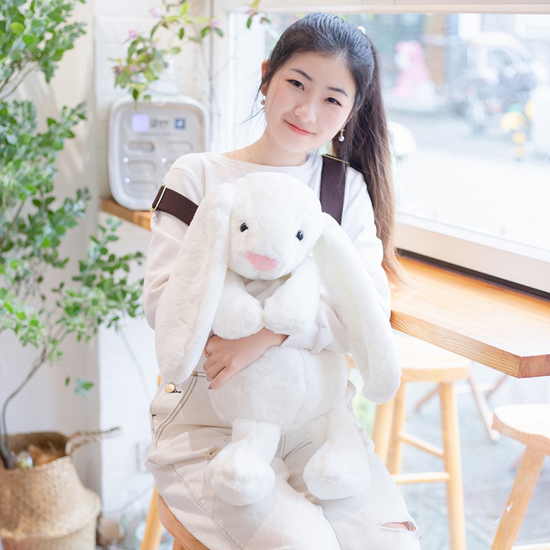 Đồ chơi nhồi bông Hình Thỏ Tai Dài 35 / 45 / 60CM Dễ Thương