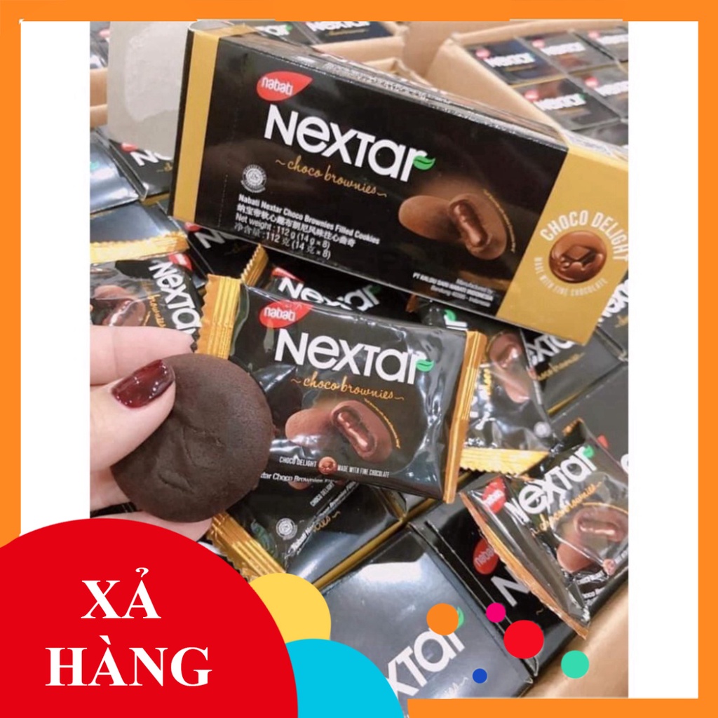 Bánh Nabati Nextar Sốt Socola Siêu Ngon - Hộp 112gr - 8 Cái