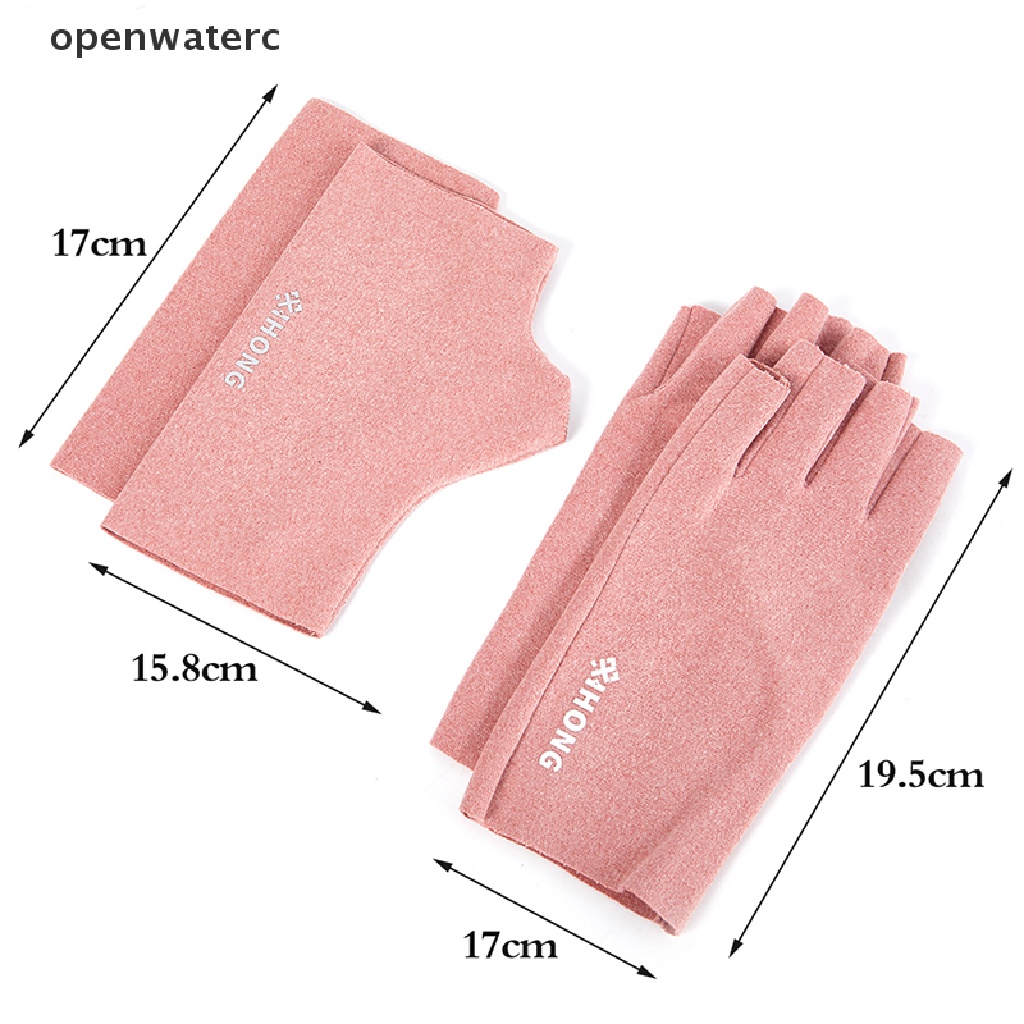 Găng Tay Hở Ngón Chống Tia UV Khi Làm Móng