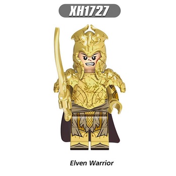 Minifigures, đồ chơi lắp ráp mô hình các chiến binh mặc áo giáp màu vàng, X0315
