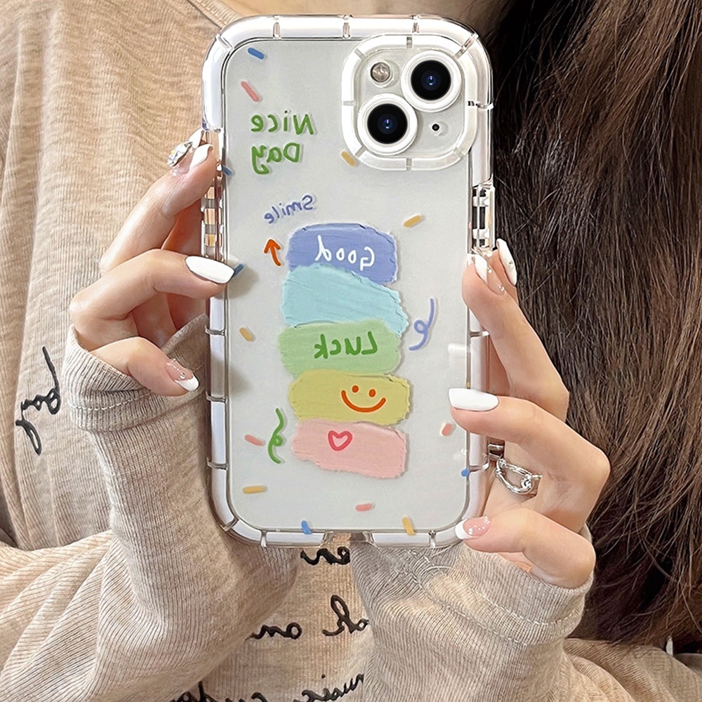 Ốp Điện Thoại TPU Mềm Chống Sốc Họa Tiết Graffiti Cho IPhone 11 12 13 14 Pro Max