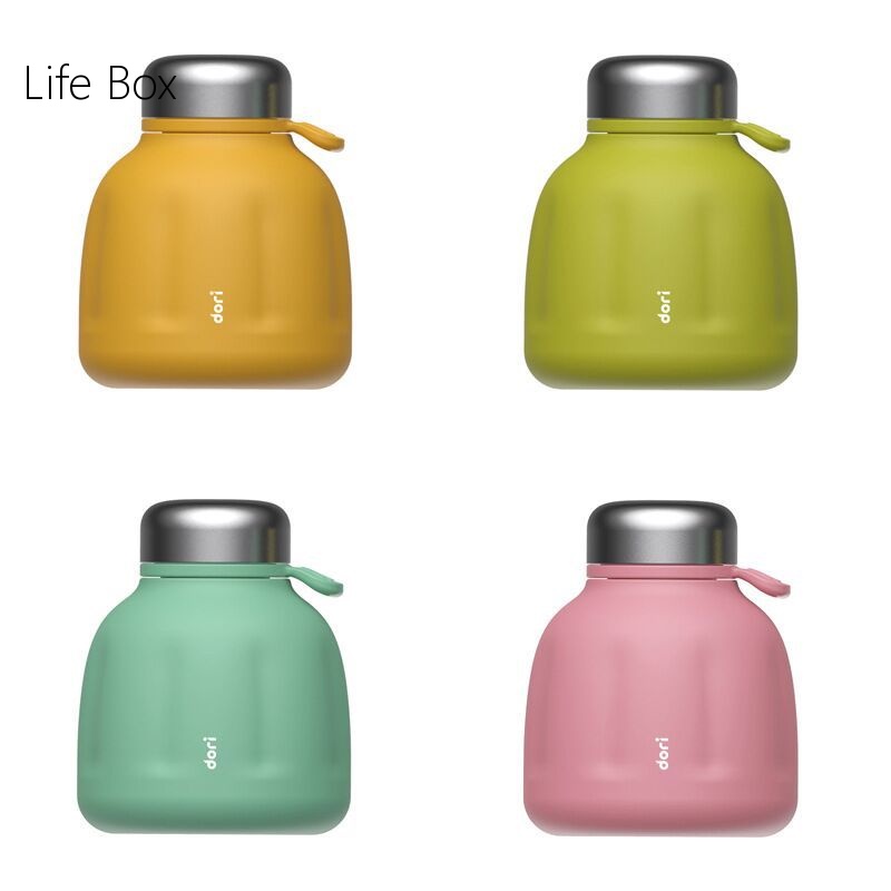 Bình Nước Giữ Nhiệt Bằng Thép Không Gỉ 304 Họa Tiết Hoạt Hình Dễ Thương