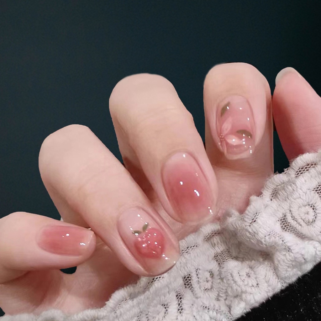 1 Bộ Móng Tay Giả Che Phủ Toàn Diện Dễ Dàng Tẩy Trang DIY