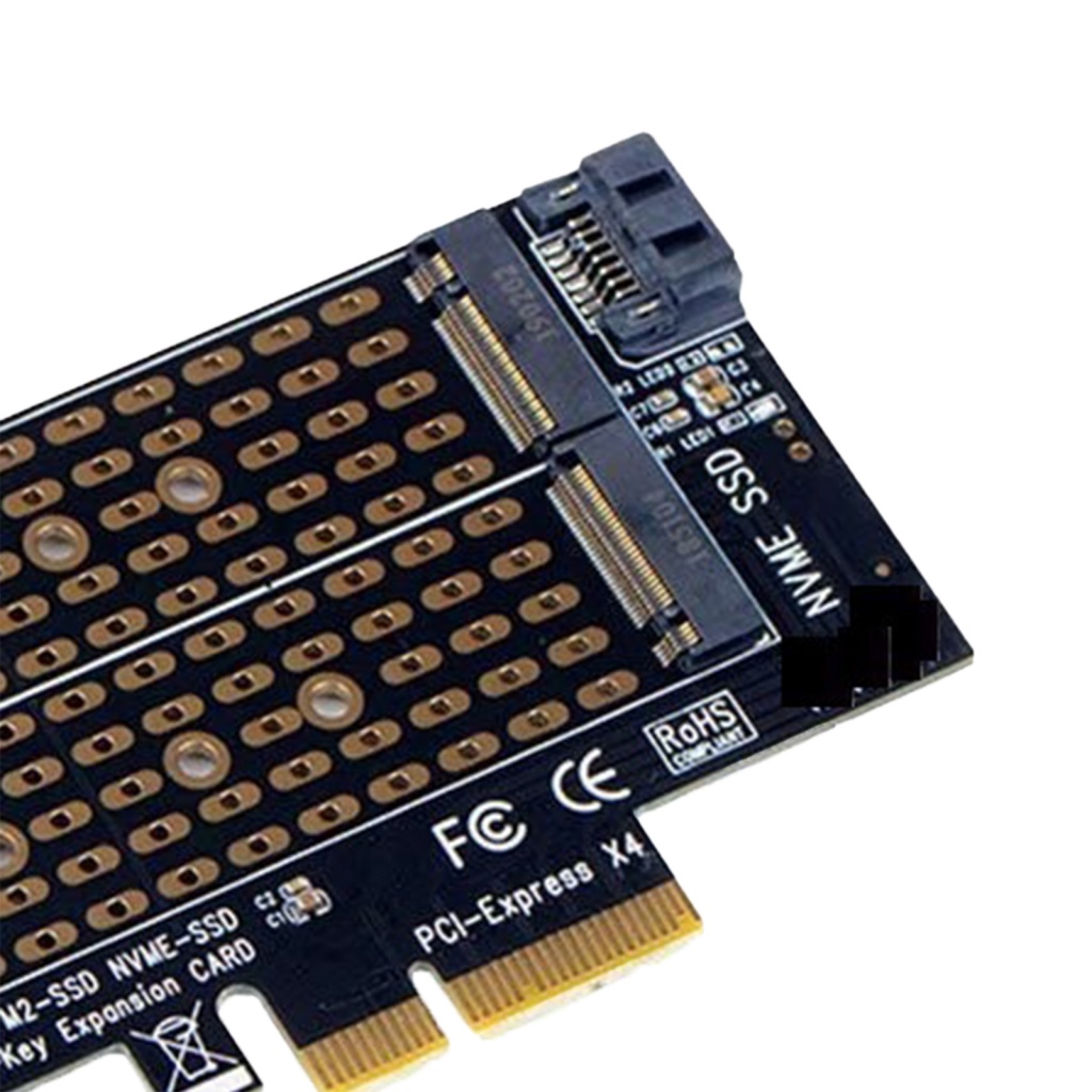 Bảng Mạch Chuyển Đổi Mở Rộng GV02 M / B Key M.2 NVME / NGFF Sang PCI-E 3.0 X4 SSD Cho Máy Tính