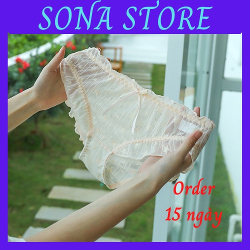 Quần lót nữ cao cấp cotton thái cute trơn bigsize kháng khuẩn sịp chip xinh ren hoa lưới sexy dễ thương thoáng khí QL11