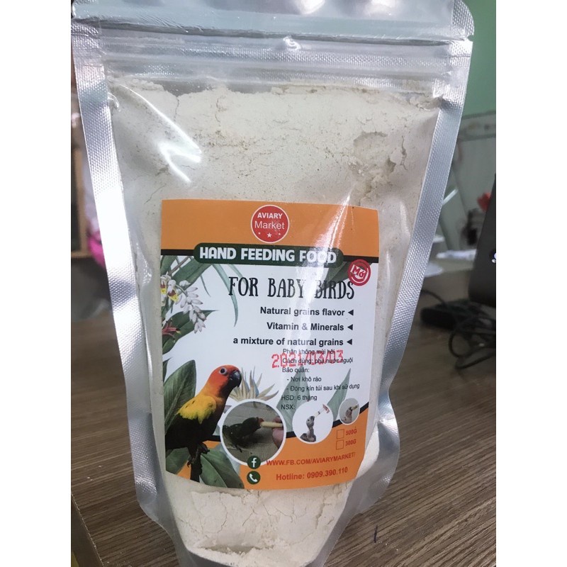 500g Bột Đút Vẹt Non Bột Nuôi Vẹt Ngực Hồng Con Bột Vẹt Cockatiel Non Bột Chim Nhồng Non Bột Nuôi Chim Non