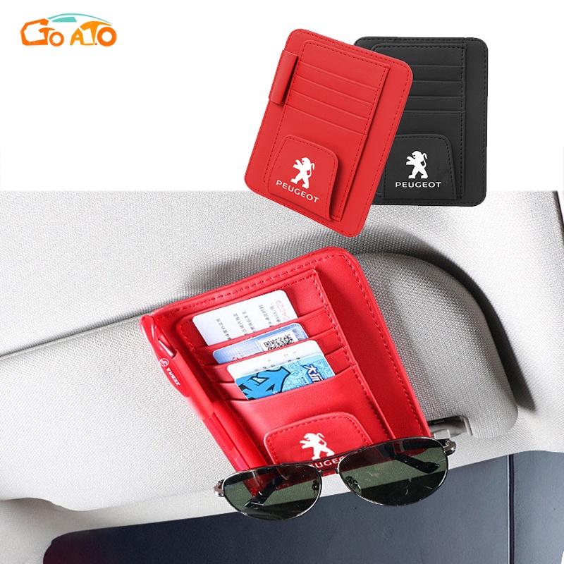 GTIOATO Tấm Che Nắng Ô Tô Ví ĐựNg ĐăNg KiểM Xe Ô Tô Ví ĐựNg GiấY Tờ Xe Ô Tô TúI ĐựNg GiấY Tờ Xe Ô Tô Kẹp Kính Ô Tô ThùNg ĐựNg Đồ Ô Tô Phụ KiệN Ô Tô Cho Peugeot 3008 2008 307 405 207 208 206 306 5008 406 407 308 4008
