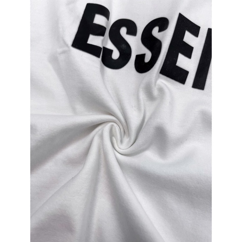 Áo thun ESSENTIALS in chữ nôi - Áo thun unisex nam nữ form rộng oversize chất liệu Cotton