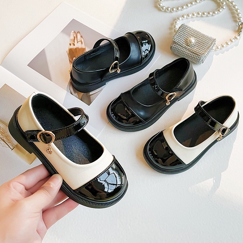 Giày búp bê bé gái vintage từ 2 tuổi đến 10 tuổi thời trang hoạt tiết đáng yêu phong cách hàn quốc