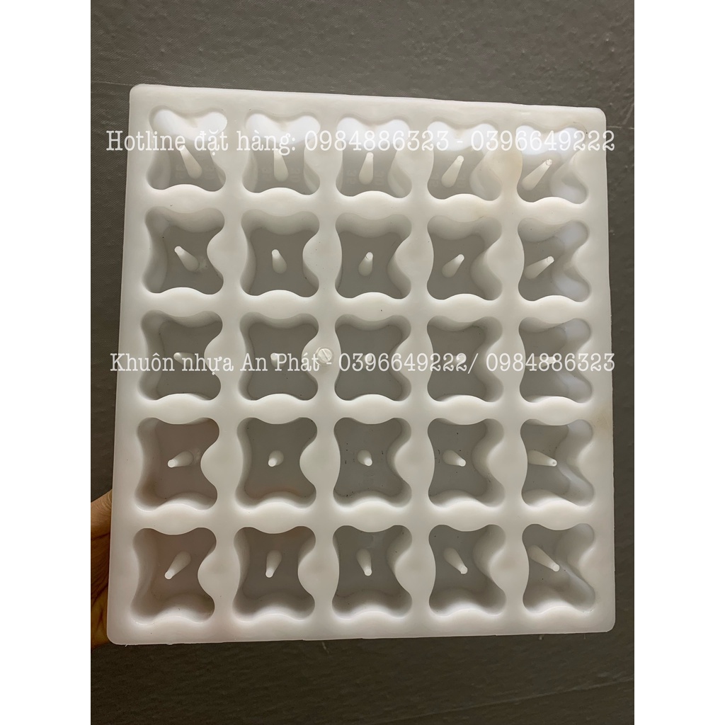 Khuôn nhựa đúc con kê bê tông D4 (30/35/40) dùng cho cột, vách siêu bền chất lượng, tái sử dụng nhiều lần
