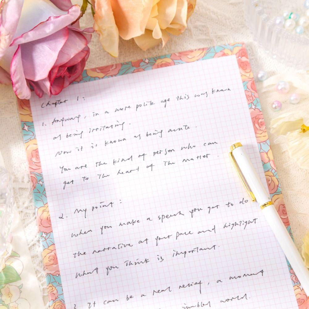 Bộ 50 Tờ Giấy Ghi Chú Họa Tiết Khu Vườn Hoa Lãng Mạn Sáng Tạo