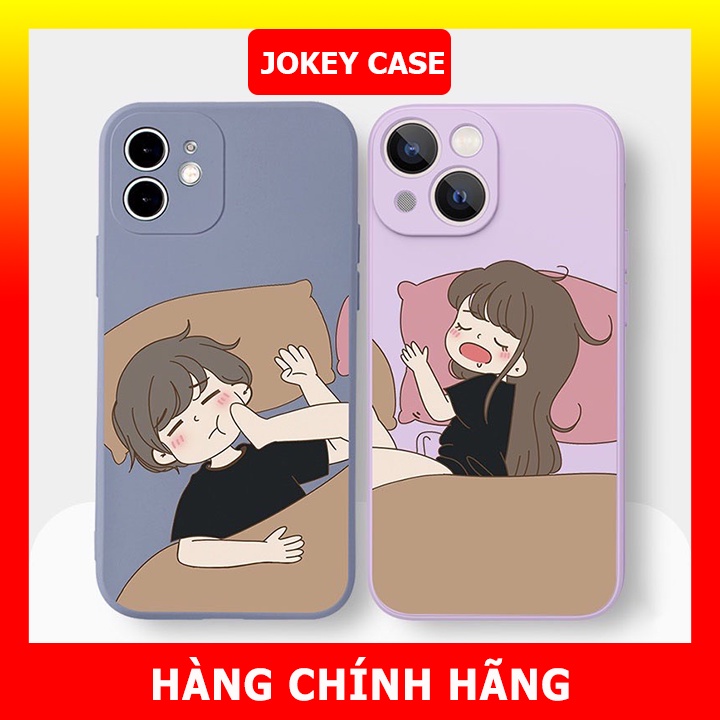 Ốp lưng iphone hình cặp đôi ngủ nướng ngộ nghĩnh hài hước