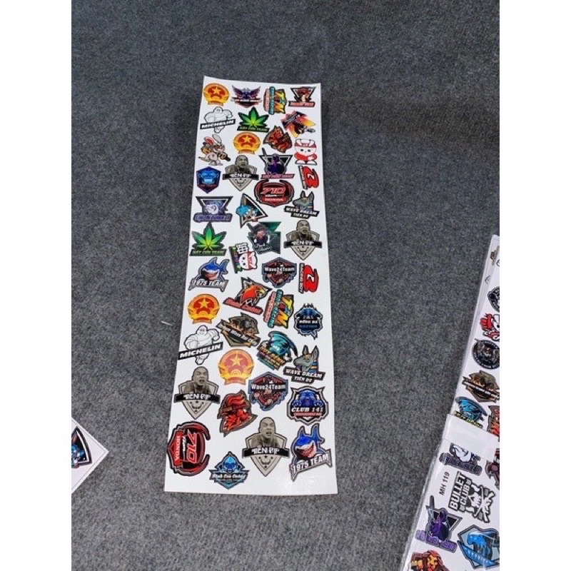 1 Bảng 43 Tem Logo Clup Siêu Hot