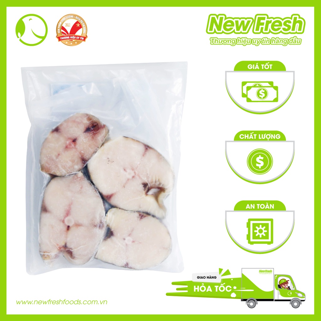 Cá Thu Cắt Khoanh Túi 1Kg [Giao Nhanh HCM]