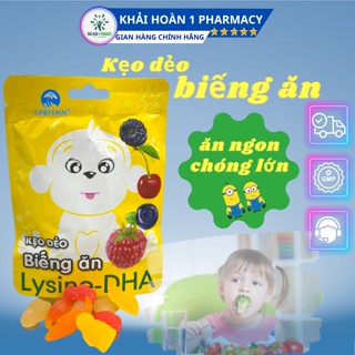 Kẹo dẻo biếng ăn LYSINE-DHA Linh Đan giúp trẻ ăn ngon miệng, tăng hấp thu chất dinh dưỡng - Gói 25gr