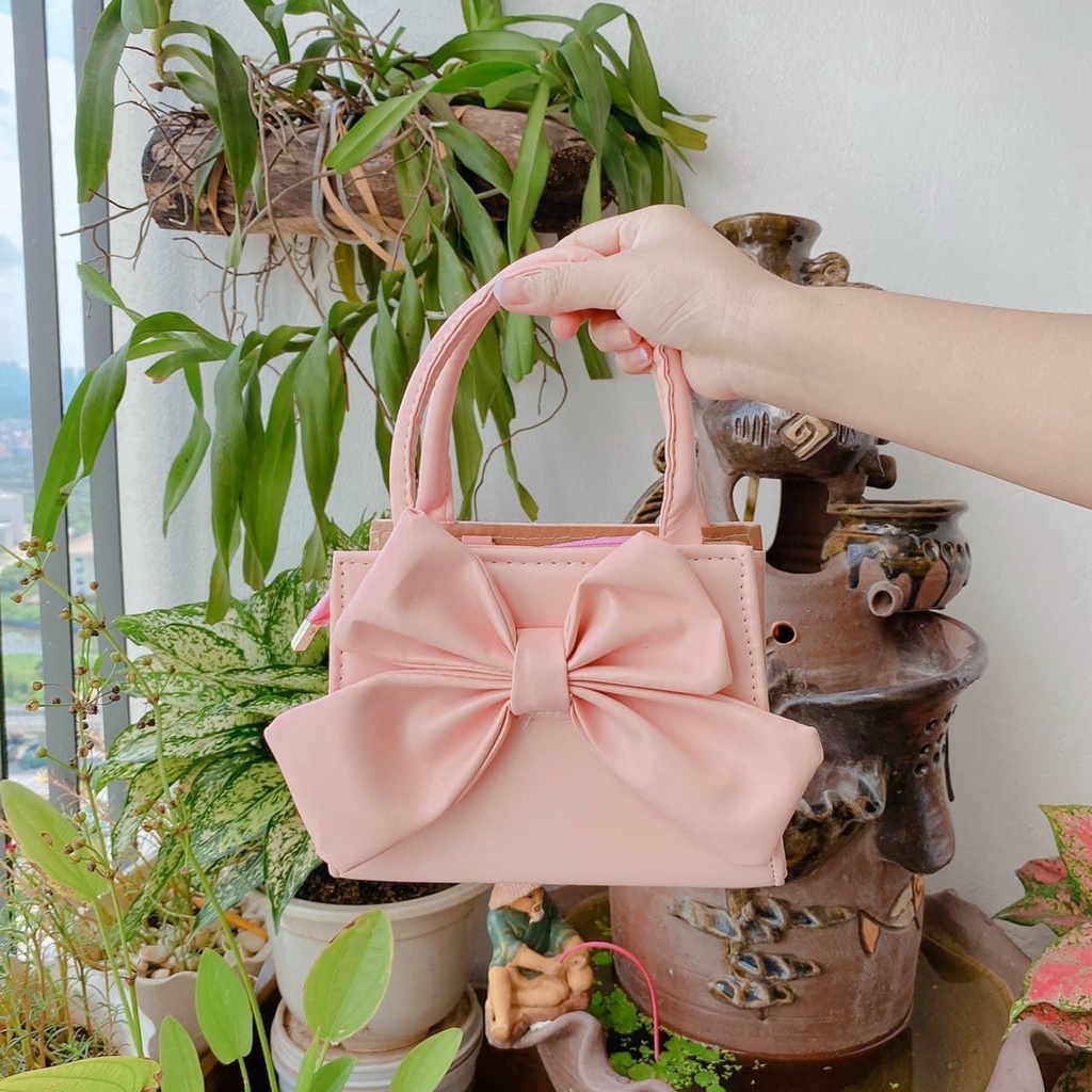 Túi Đeo Chéo Nữ ♥️ FREESHIP♥️ Túi Xách Nữ Đính Nơ Thời Trang 449