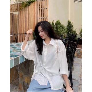 Sơ mi buộc eo thô nhật phong cách thanh lịch