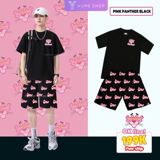 [ HOT] Bộ Unisex báo hồng okefine siêu yêu, sét hoạt hình áo 3D và quần cartoon