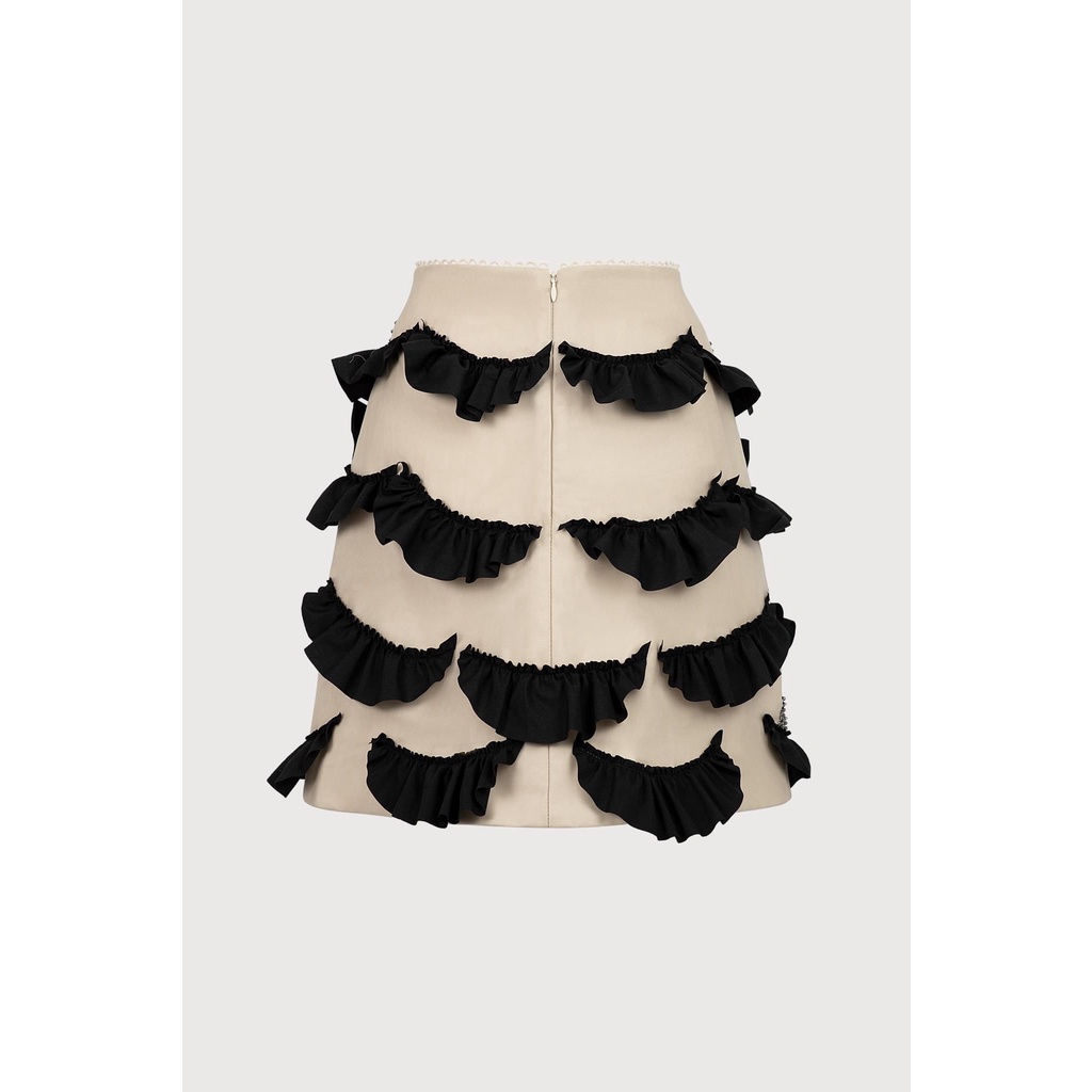 MAVEN - Chân váy dáng A trang trí nơ đính kết Fany Skirt