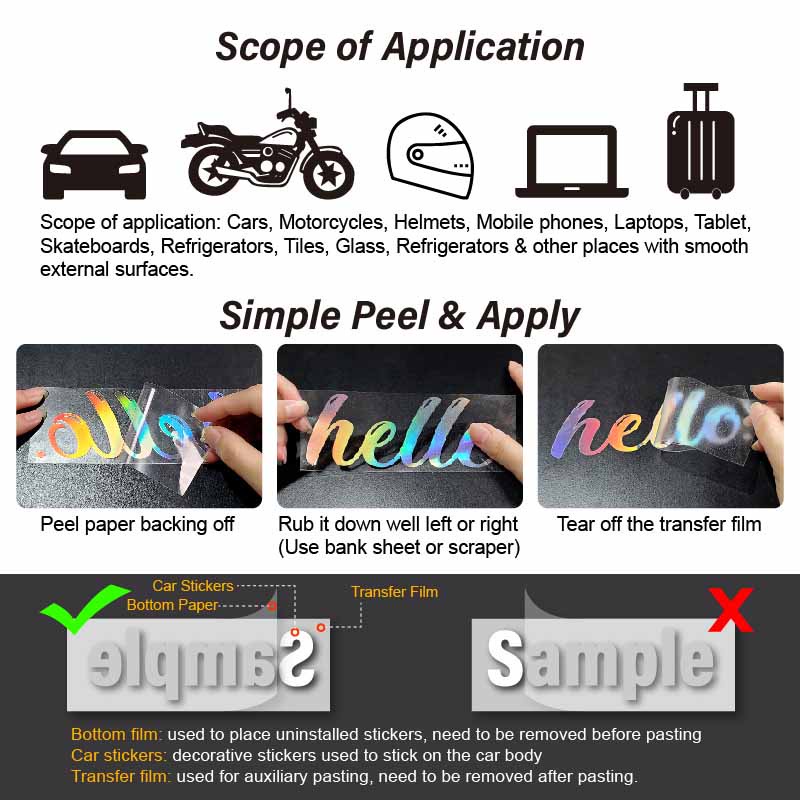 Đề Can Vinyl Chống Thấm Nước Hình Ngôi Sao Sáng Tạo Trang Trí Xe Hơi