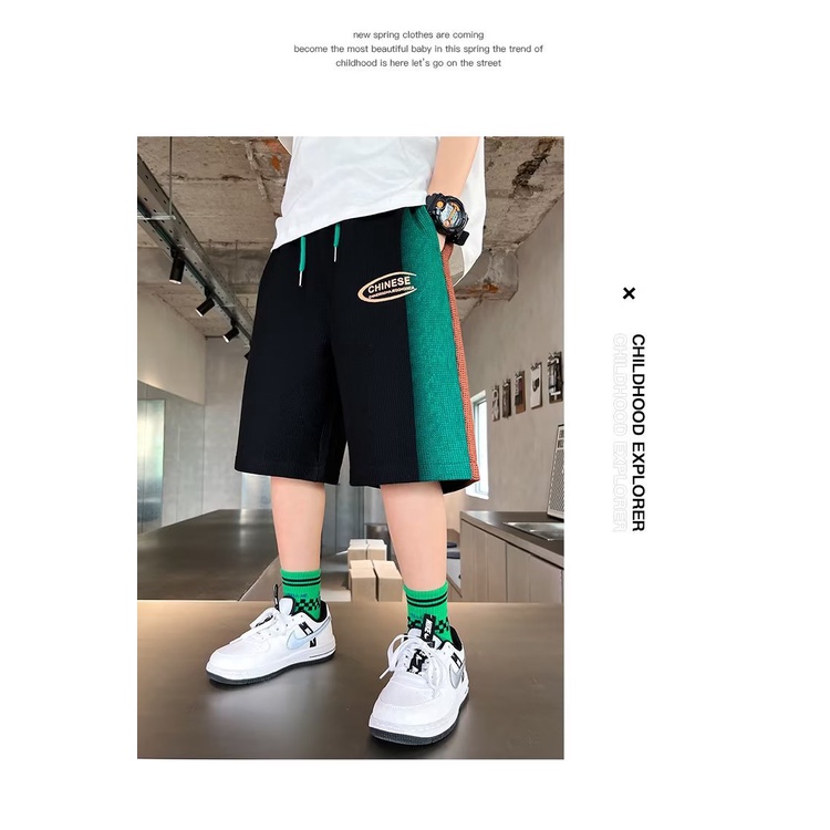 AMILA Quần Short Thể Thao Thiết Kế Mỏng Kiểu Dáng Mới Năng Động Thời Trang Dành Cho Bé Trai