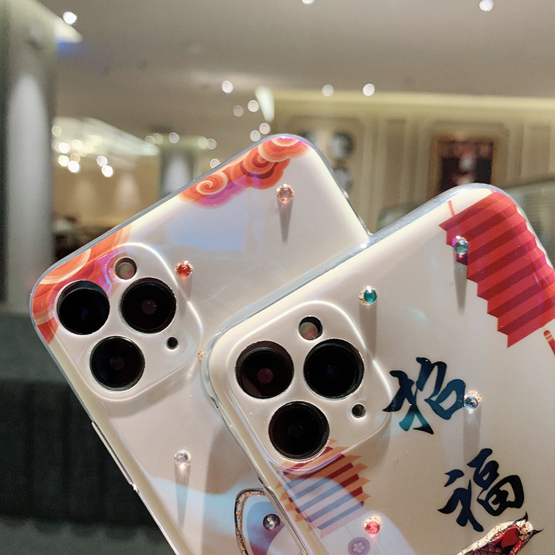 Ốp Lưng Hình Mèo Cầu Tài Nhiều Mẫu Mã Cho Điện Thoại iPhone 7 8 Plus X Xr Xsmax 11 12 13 14 Pro Max