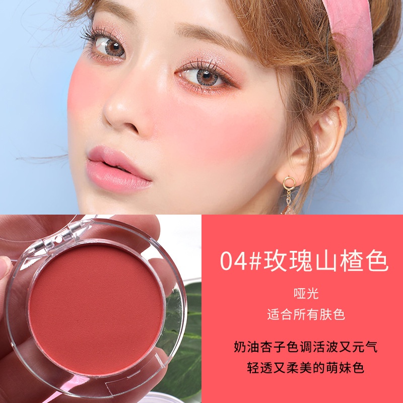 Phụ nữ sáu màu Blush với gương nhỏ Blush