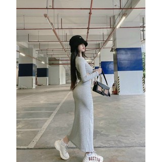 Đầm Body Khoét Eo Xẻ Tà - D12031